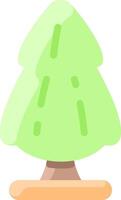 A cartoon tree with a green base vector