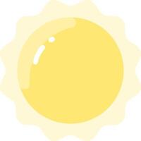 A yellow sun with a white background vector