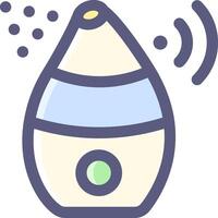 A small electric device with a white background vector