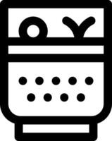 A black and white icon of a microwave vector