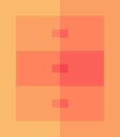 An orange and pink background with a square shape vector