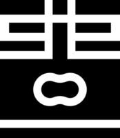 A black and white logo with a face on it vector