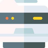 A robot with a yellow light on it vector
