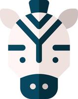 A zebra head with a tribal pattern vector