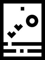 A black and white logo with a square and a circle vector