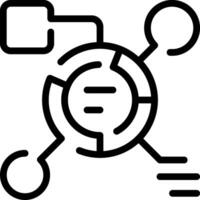 A black and white icon of a circle with a circle around it vector