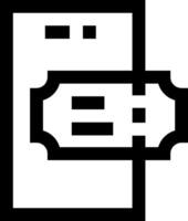 A black and white image of a dollar sign vector