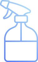 A spray bottle with a spray gun on it vector