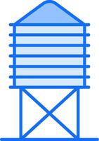 Water tower icon vector