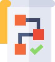 A white folder with a check mark on it vector