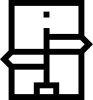 A black and white image of a square with a sign on it vector