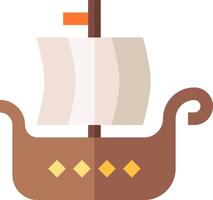 A ship with a sail on top vector