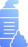 A blue container with a white cloud on top vector