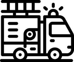 Fire truck icon illustration vector