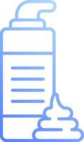 A container of cream and a spoon vector