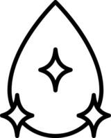 A black and white image of a star and a tear vector