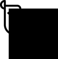 A black and white image of a black and white sign vector