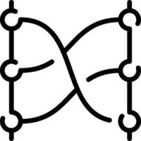 A black and white drawing of a symbol vector