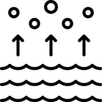 Water cycle icon vector