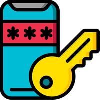 A key and a bottle of water vector