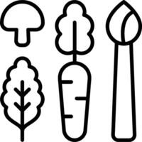 Vegetables icon set illustration vector