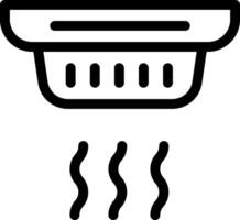 A black and white illustration of a stove vector