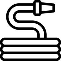 A black and white icon of a pipe vector