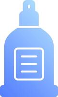 A blue bottle with a note inside vector