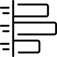 A black and white line drawing of a tree vector