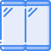 A book with two pages open on a white background vector