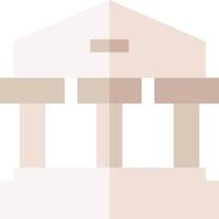 A building with columns and a roof vector