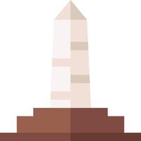 A monument with a white base and a brown top vector