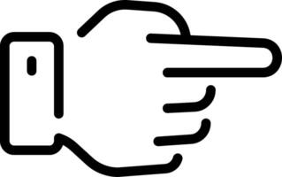 A hand pointing at something vector