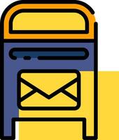 Mail box icon vector