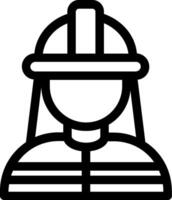 Firefighter icon illustration vector