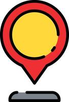 A map pointer with a speech bubble on it vector