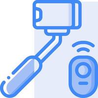 A remote control and a selfie stick vector