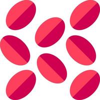 A group of red and pink circles vector