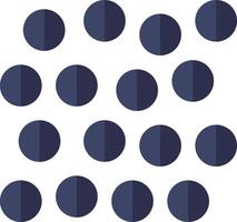 A pattern of blue polka dots on a white background vector