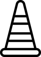 A traffic cone icon on a white background vector