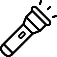 A flashlight icon on a white background vector