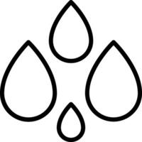 A black and white image of a water drop vector