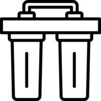 Water filter icon vector