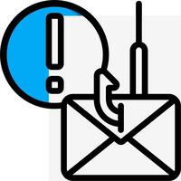 Email icon with phone and phone icon vector