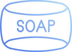 A soap bar with the word soap written on it vector