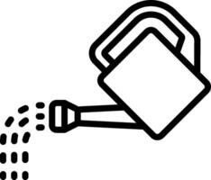 A watering can is pouring water out of it vector