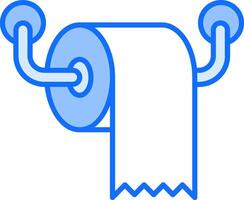 A toilet paper roll with two handles vector