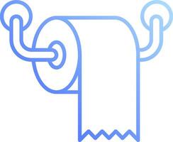 A toilet paper roll icon on a white background vector