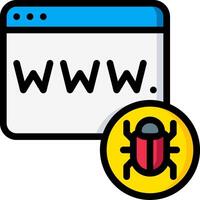 How to remove a web browser bug vector