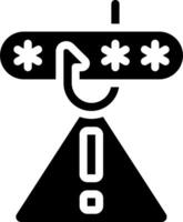 A black and white image of a computer with a computer tower vector